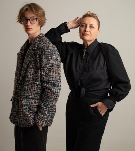 Designer David Demovic and Monika Lacekova, Atelier71 Founding Designer and +421 Foundation Fashion Director
