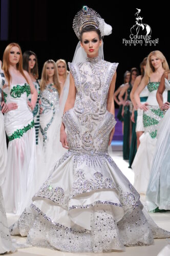 Designer Walid Atallah fashion show at Couture Fashion Week New York